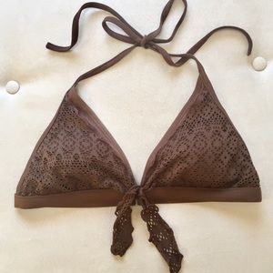 Baltex Brown Lace Bikini Top